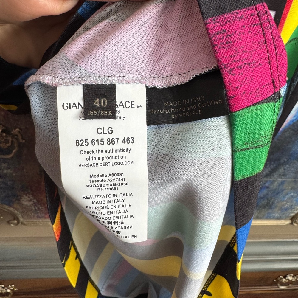 Versace Multicolor Graphic T-Shirt (soccer jersey) - Picture 7 of 7
